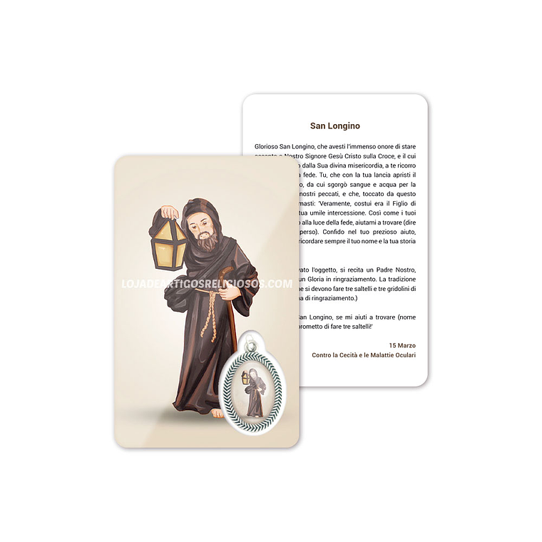 Saint Longinus prayer card 3