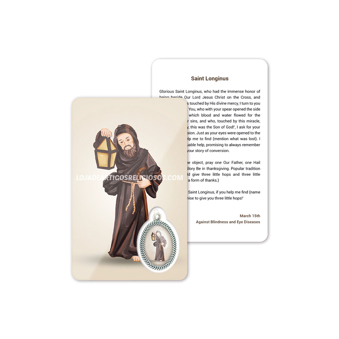 Saint Longinus prayer card 4