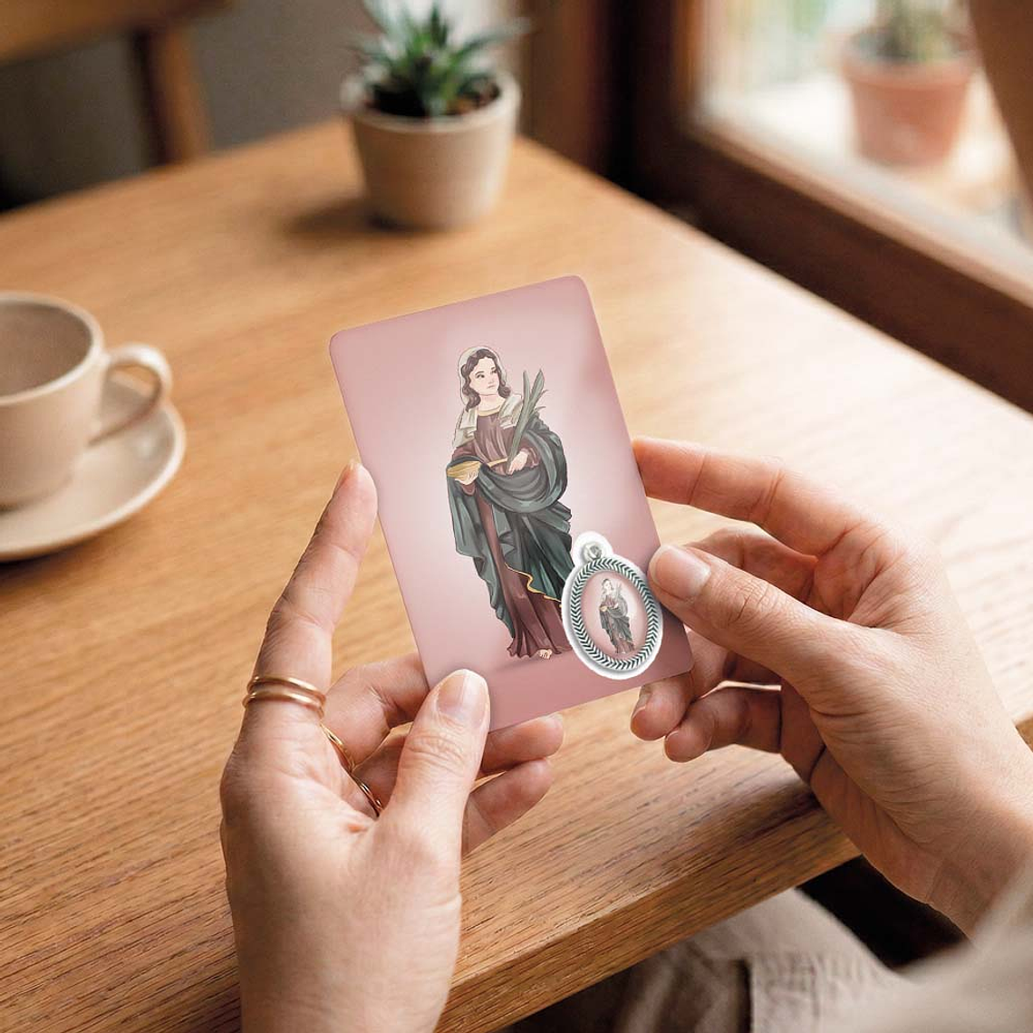 Cartão com oração de Santa Luzia 6