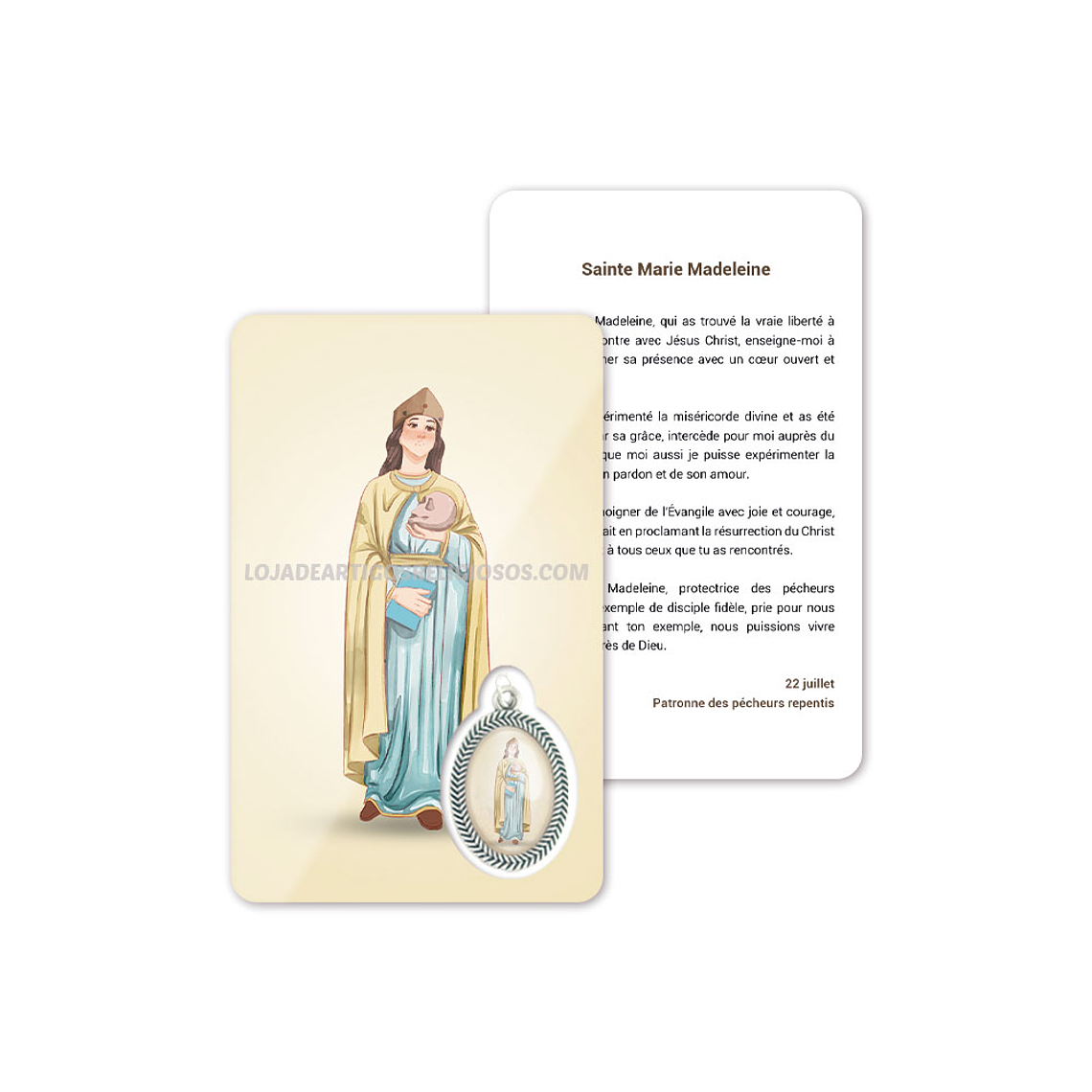 Cartão com oração de Santa Madalena 5