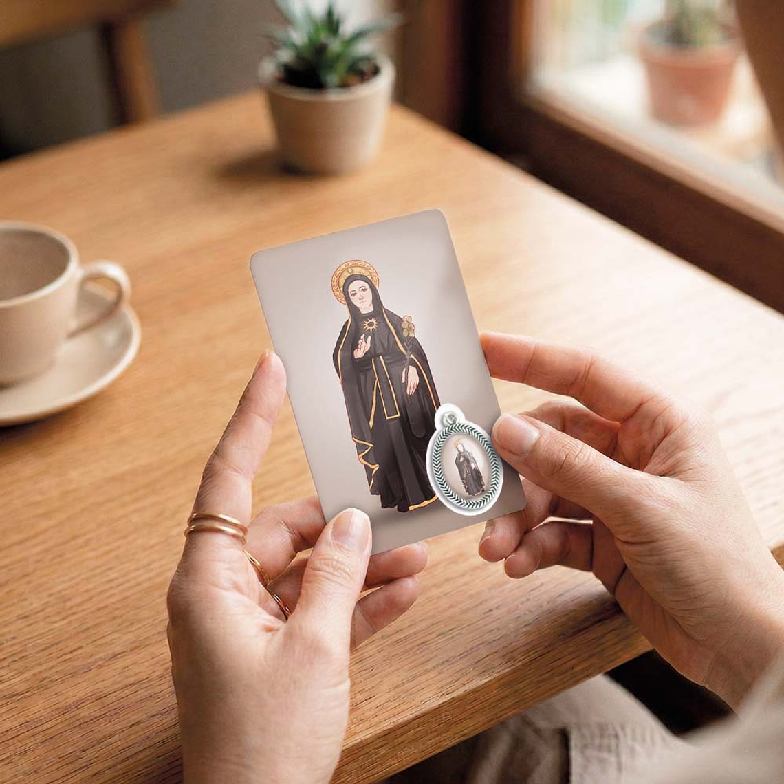 Cartão com oração de Santa Mariana 6