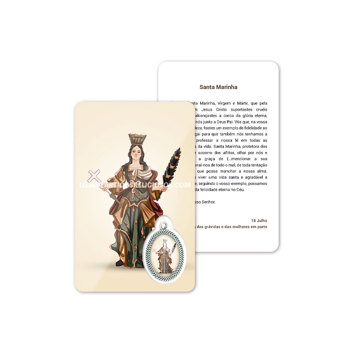 Saint Marina prayer card 1
