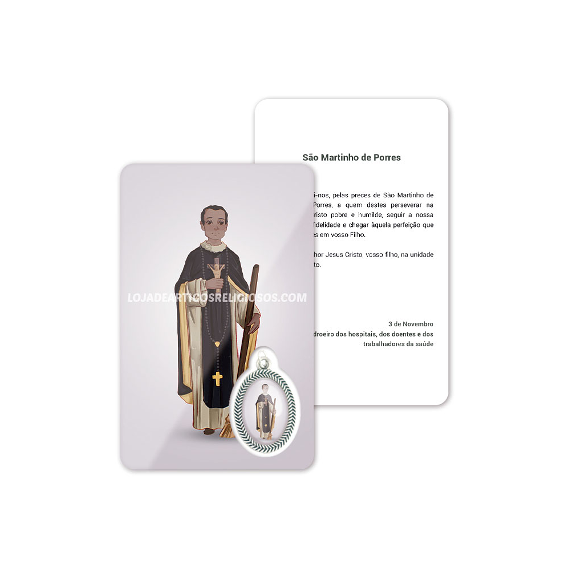 Cartão com oração de São Martinho de Porres 1