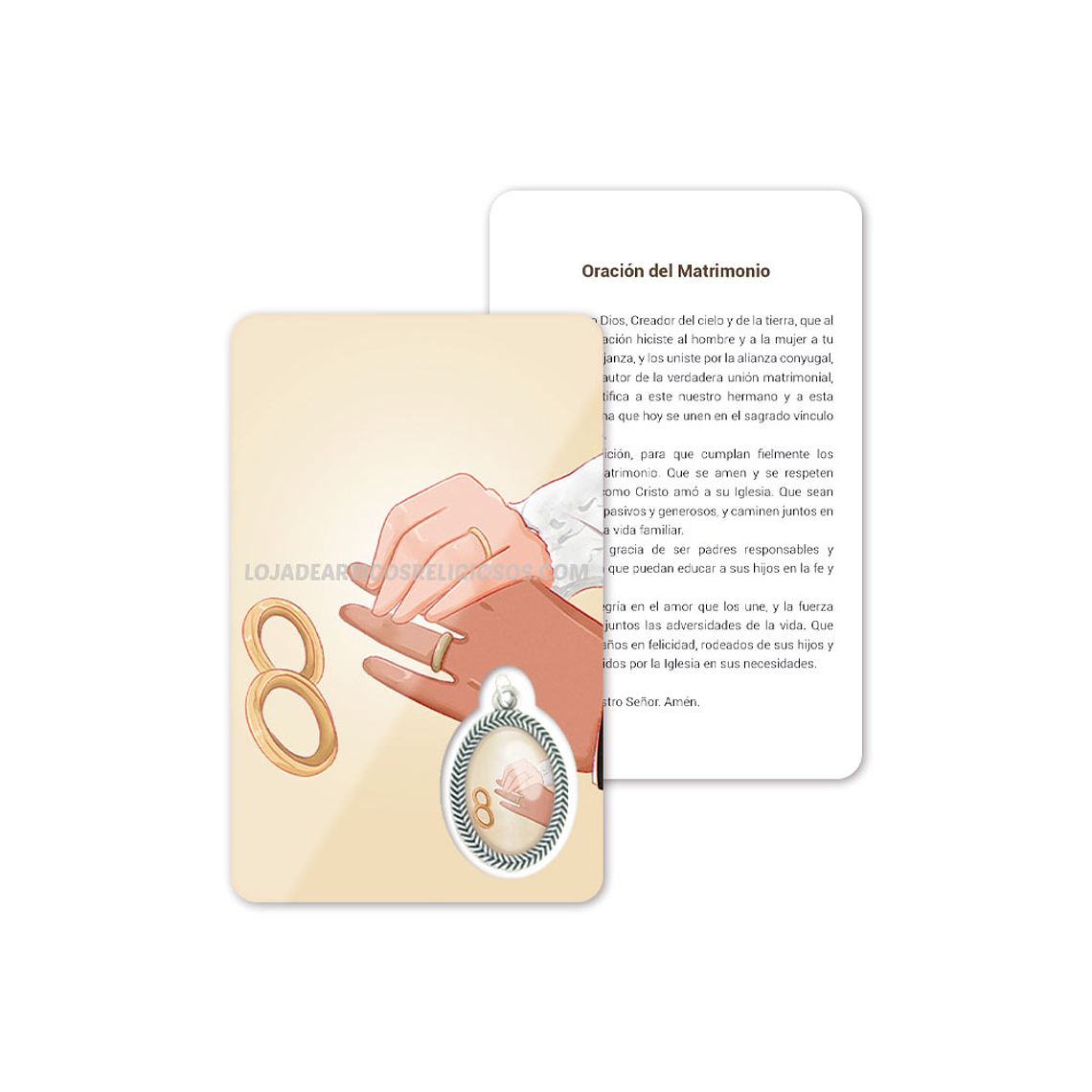 Cartão com oração do Matrimónio 2