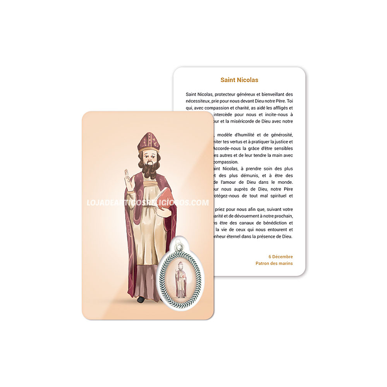 Cartão com oração de São Nicolau 5
