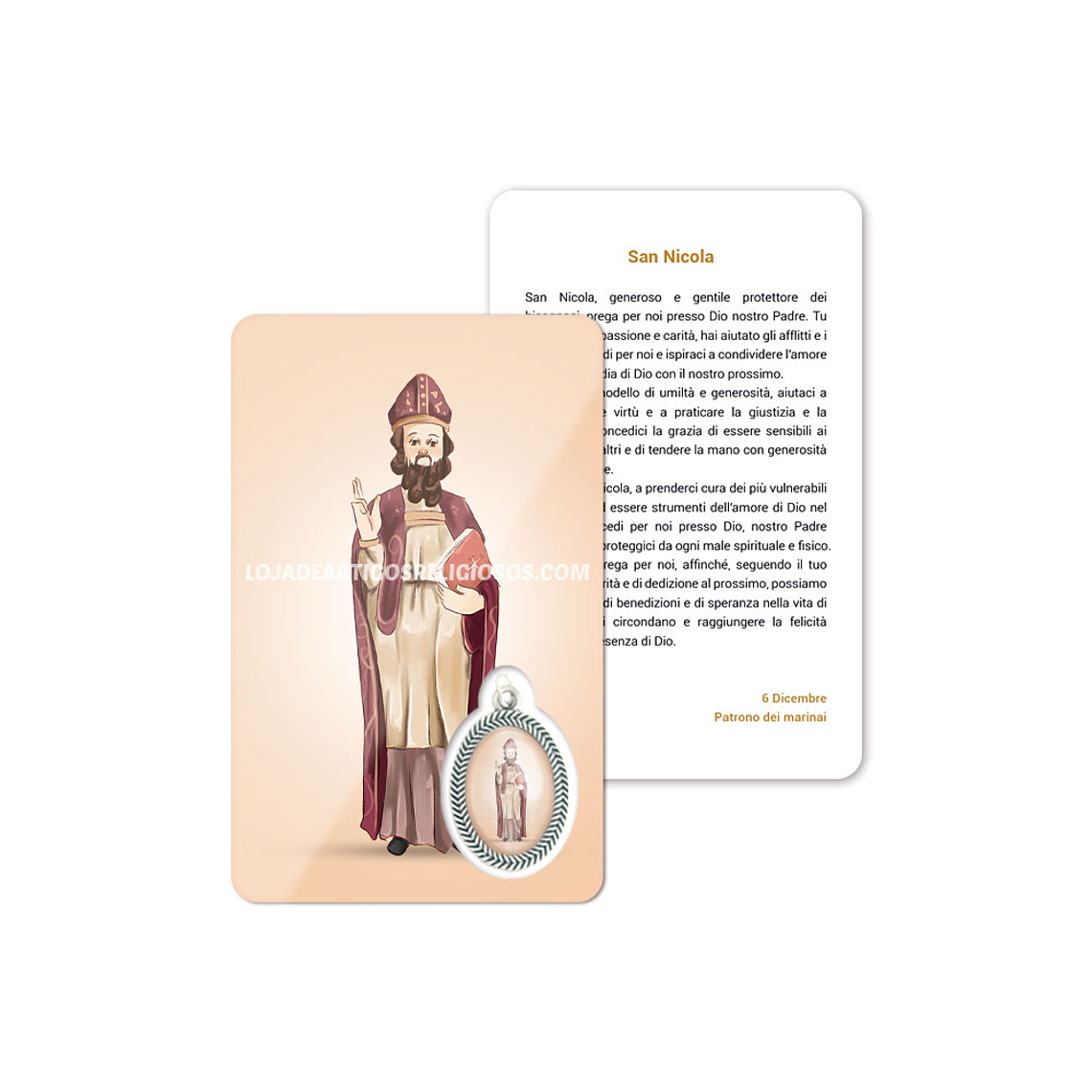 Cartão com oração de São Nicolau 3