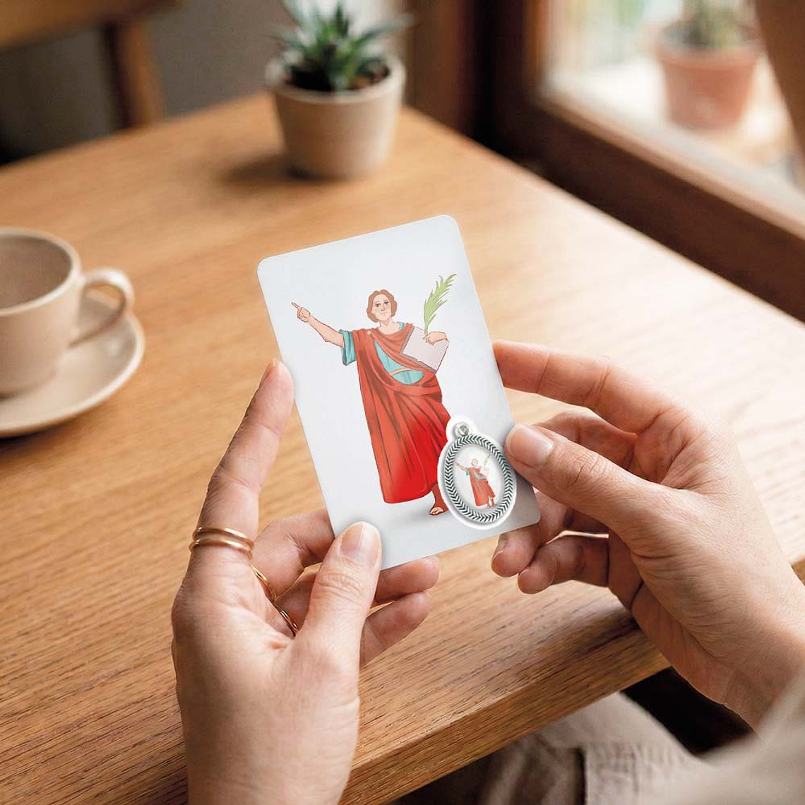 Cartão com oração de São Pancrácio 6