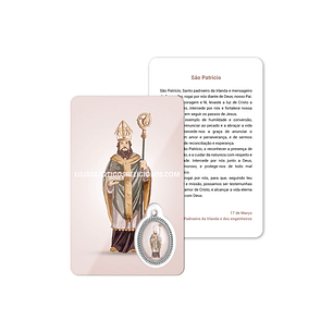 Tarjeta con oración de San Patricio