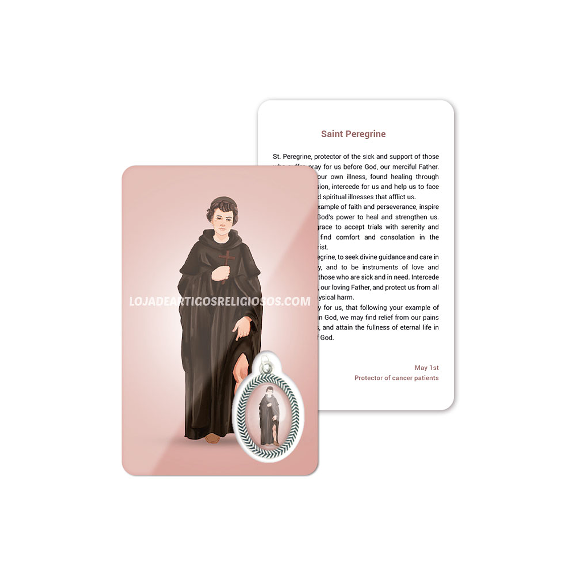 Carte de prière de Saint Pèlerin 4