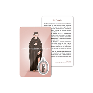 Saint Peregrine prayer card 