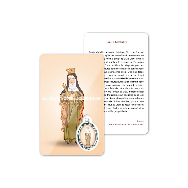 Cartão com oração de Santa Matilde 5