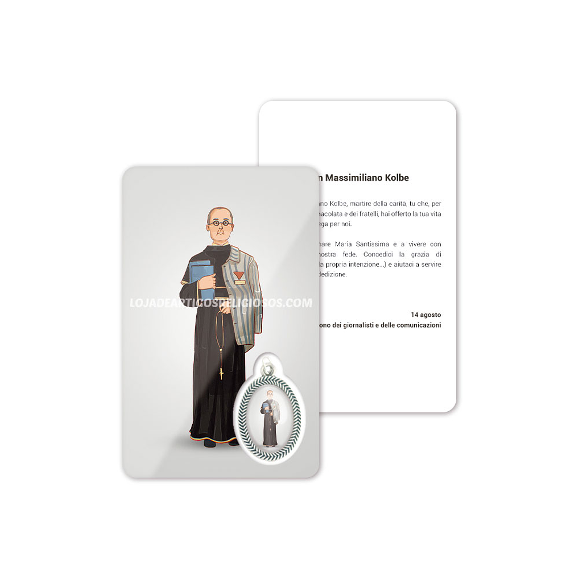 Tarjeta con oración de San Maximiliano Kolbe 3