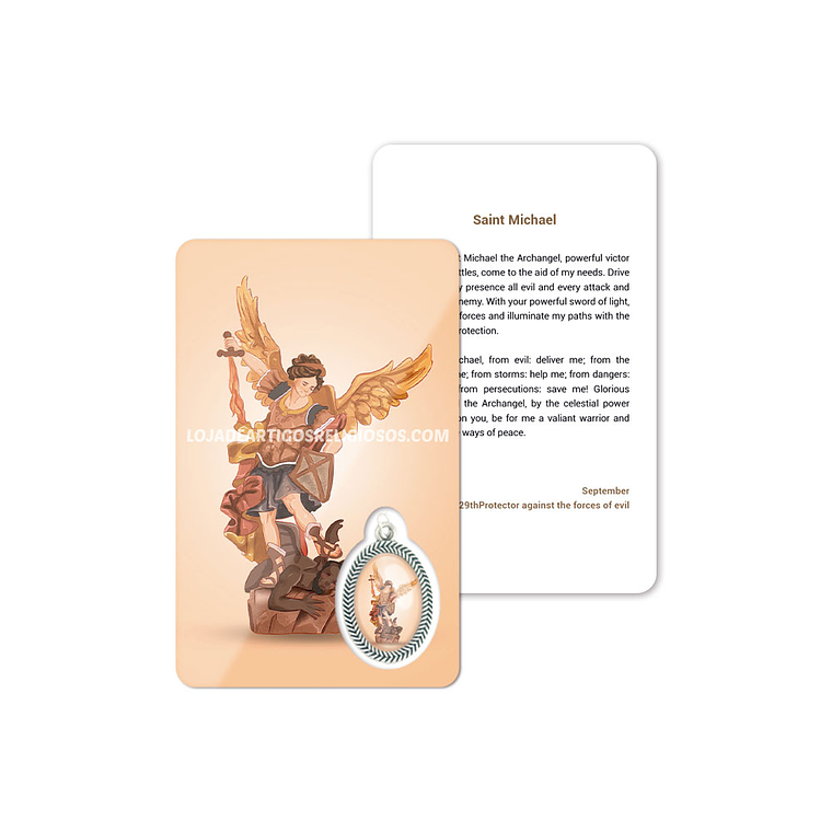 Saint Michael prayer card 4