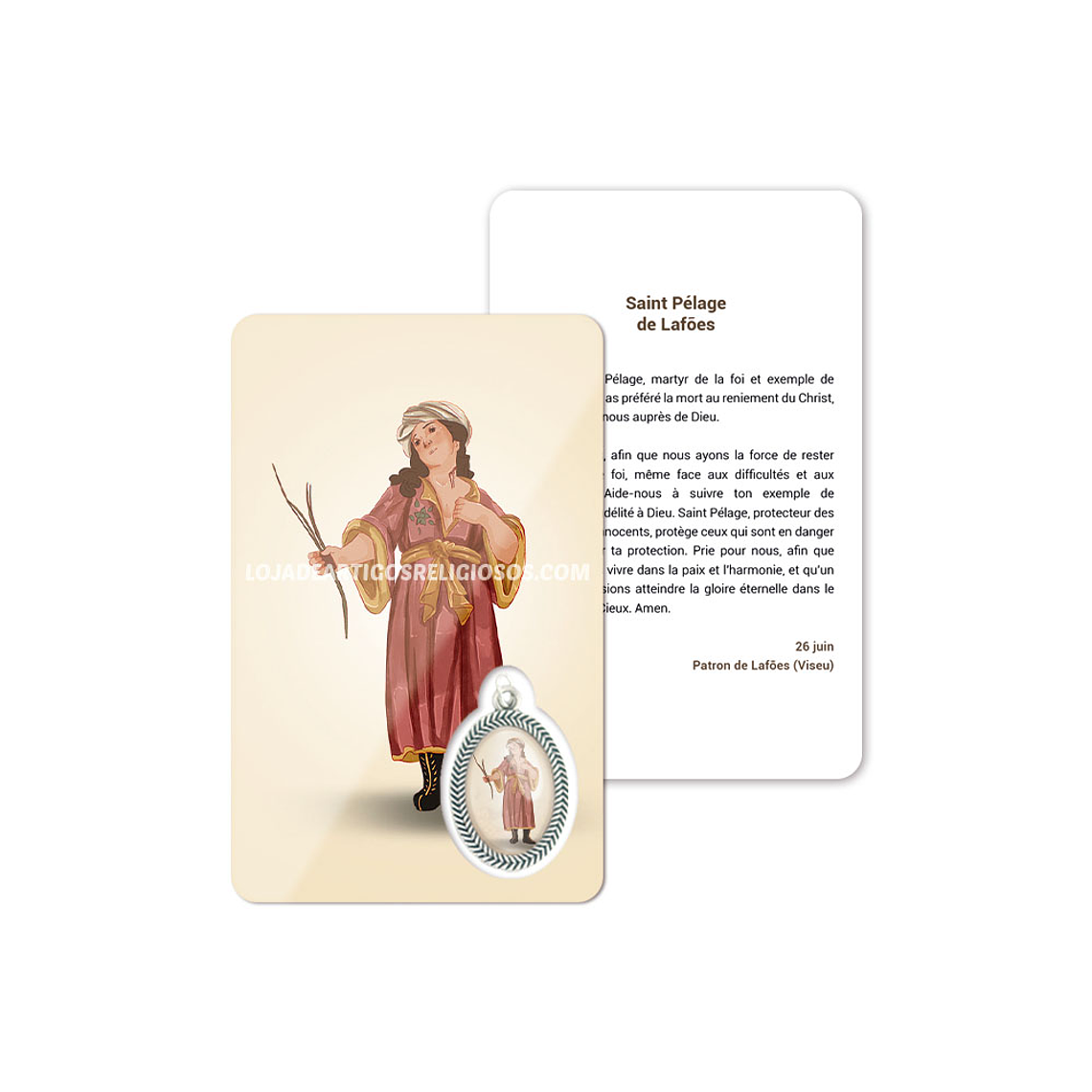Biglietto con preghiera di San Pelagio di Lafões 5