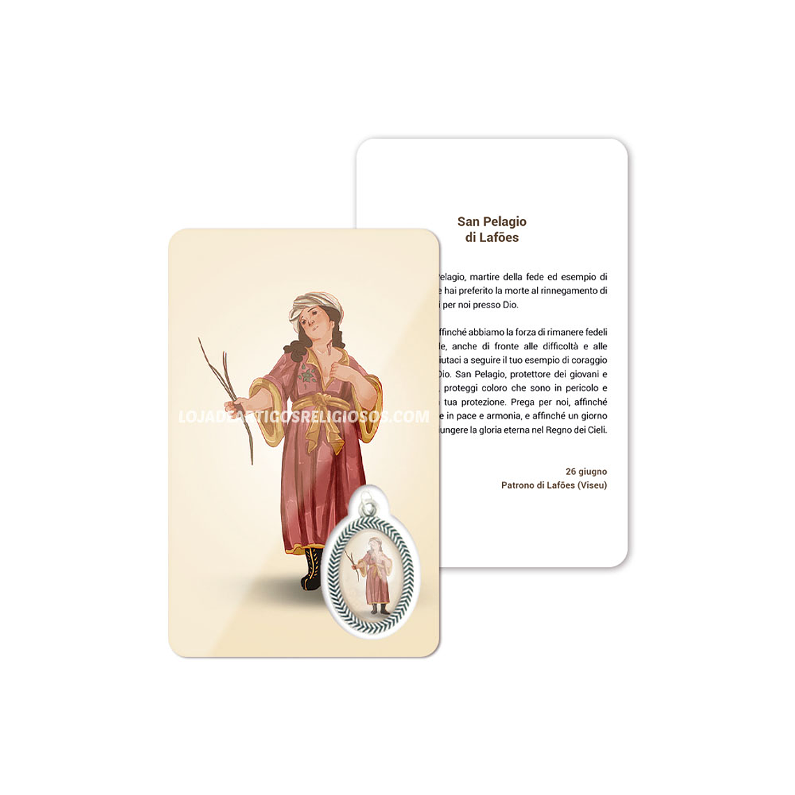 Biglietto con preghiera di San Pelagio di Lafões 3