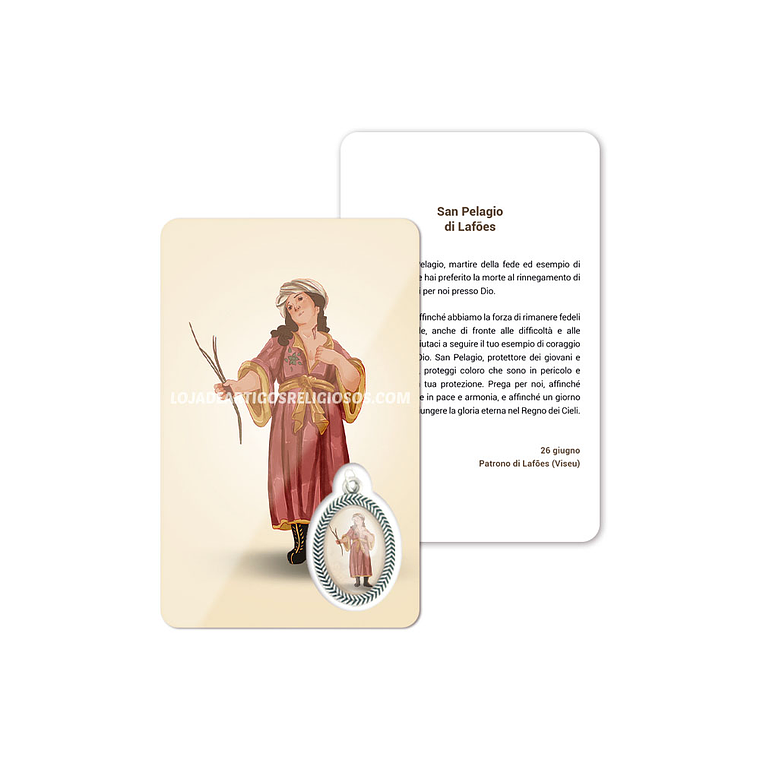 Biglietto con preghiera di San Pelagio di Lafões 3