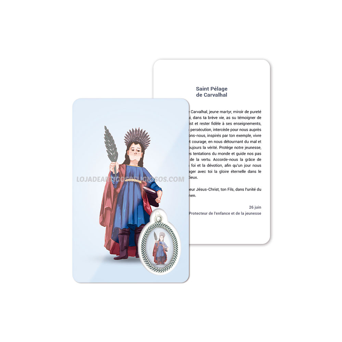 Saint Pelagius of Carvalhal prayer card 5