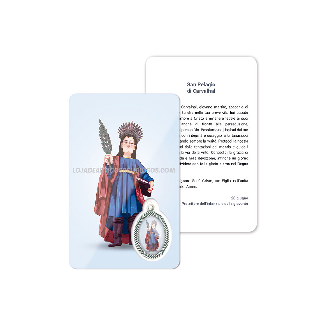 Saint Pelagius of Carvalhal prayer card 3