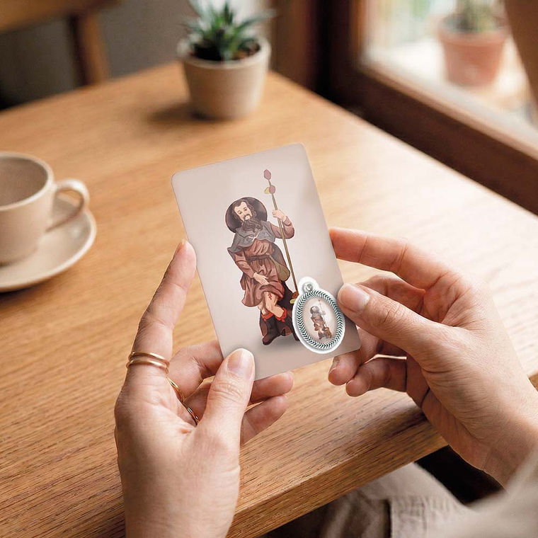 Cartão com oração de São Roque 6