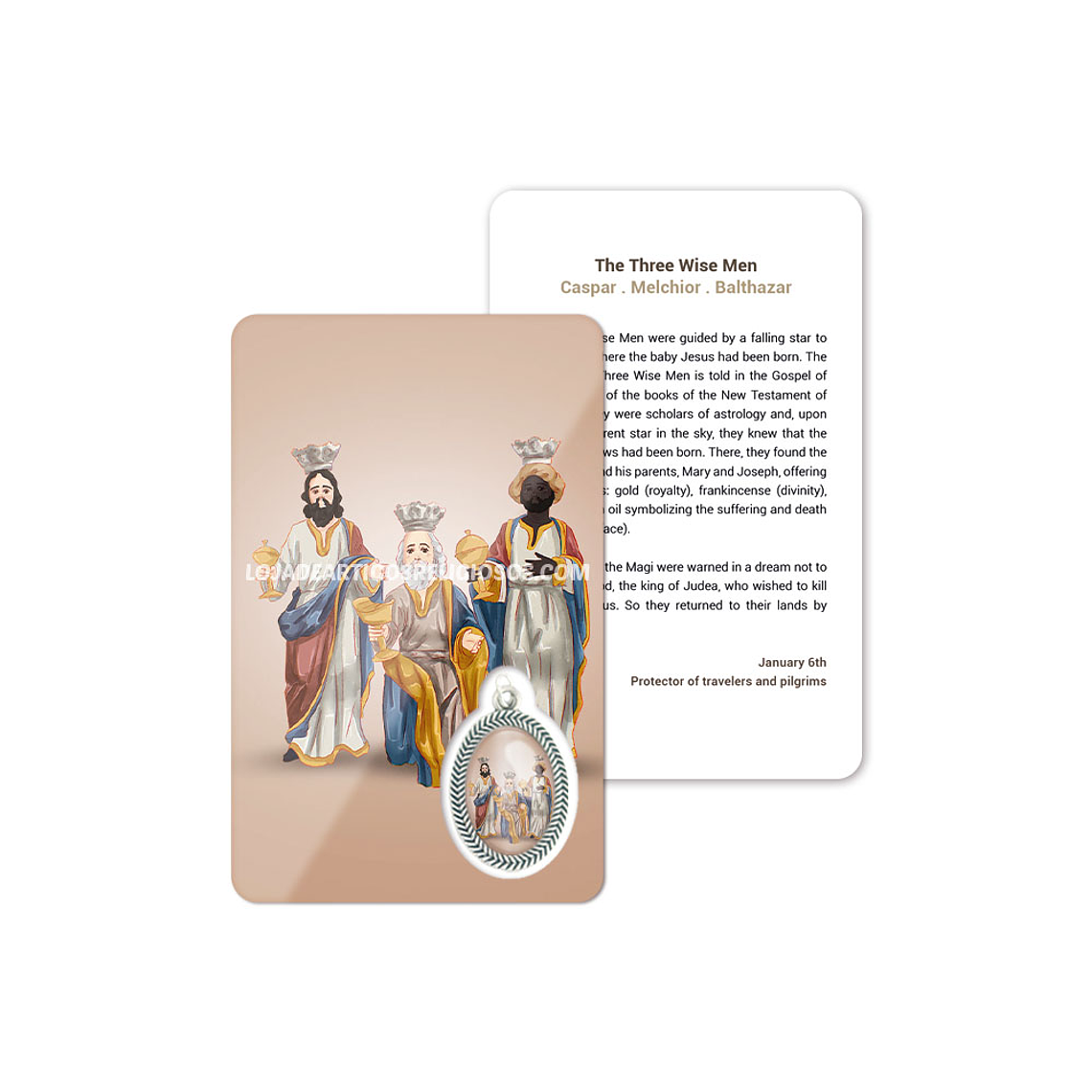 Cartão com oração dos Reis Magos 4