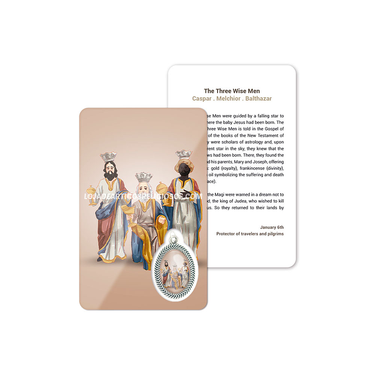 Cartão com oração dos Reis Magos 4