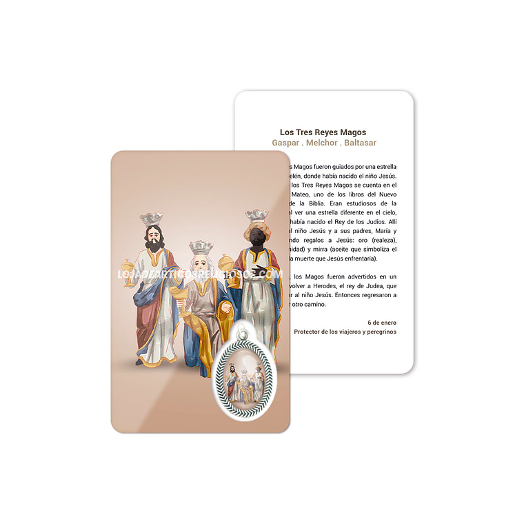 Cartão com oração dos Reis Magos 2