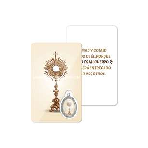 Blessed Sacrament prayer card