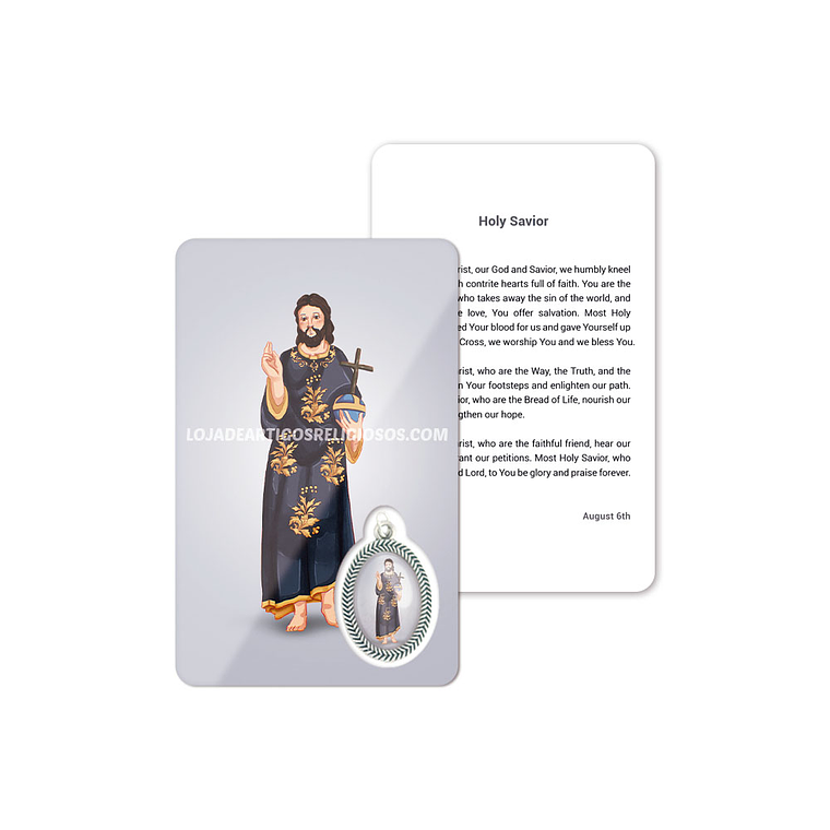 Carta con preghiera al Santissimo Salvatore. 4