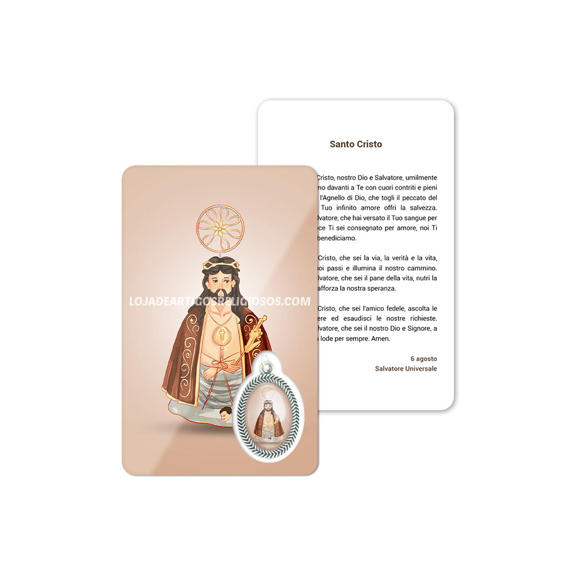 Biglietto con preghiera de Santo Cristo 3
