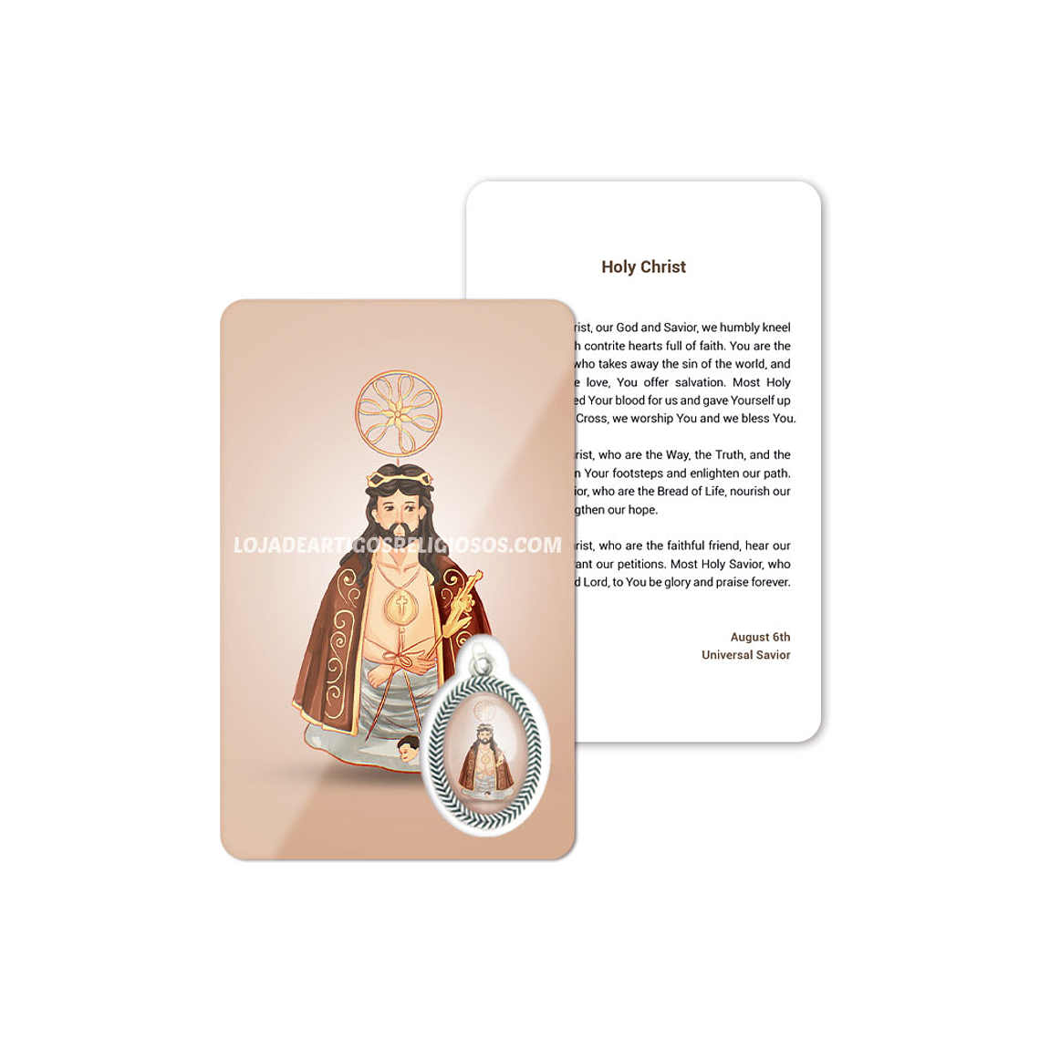 Biglietto con preghiera de Santo Cristo 4