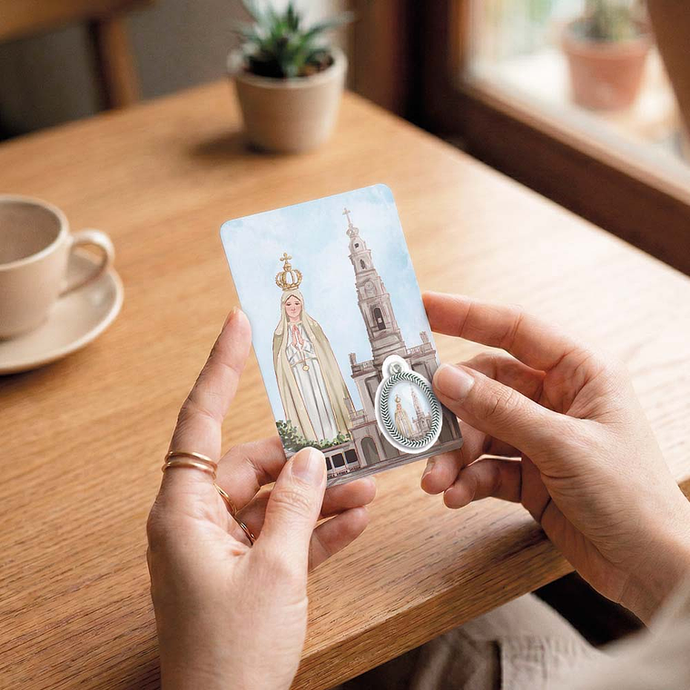 Biglietto con preghiera di Fátima 6