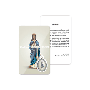 Saint Sarah prayer card
