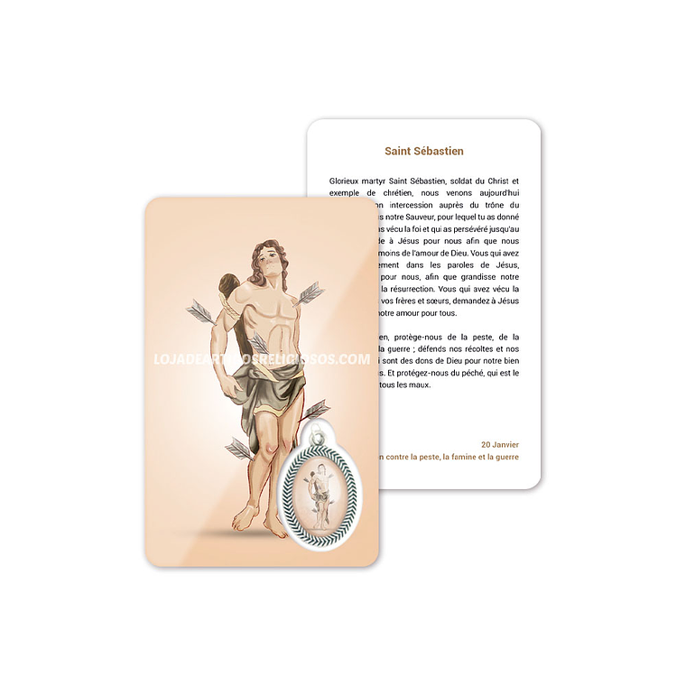 Biglietto con preghiera di San Sebastiano 5
