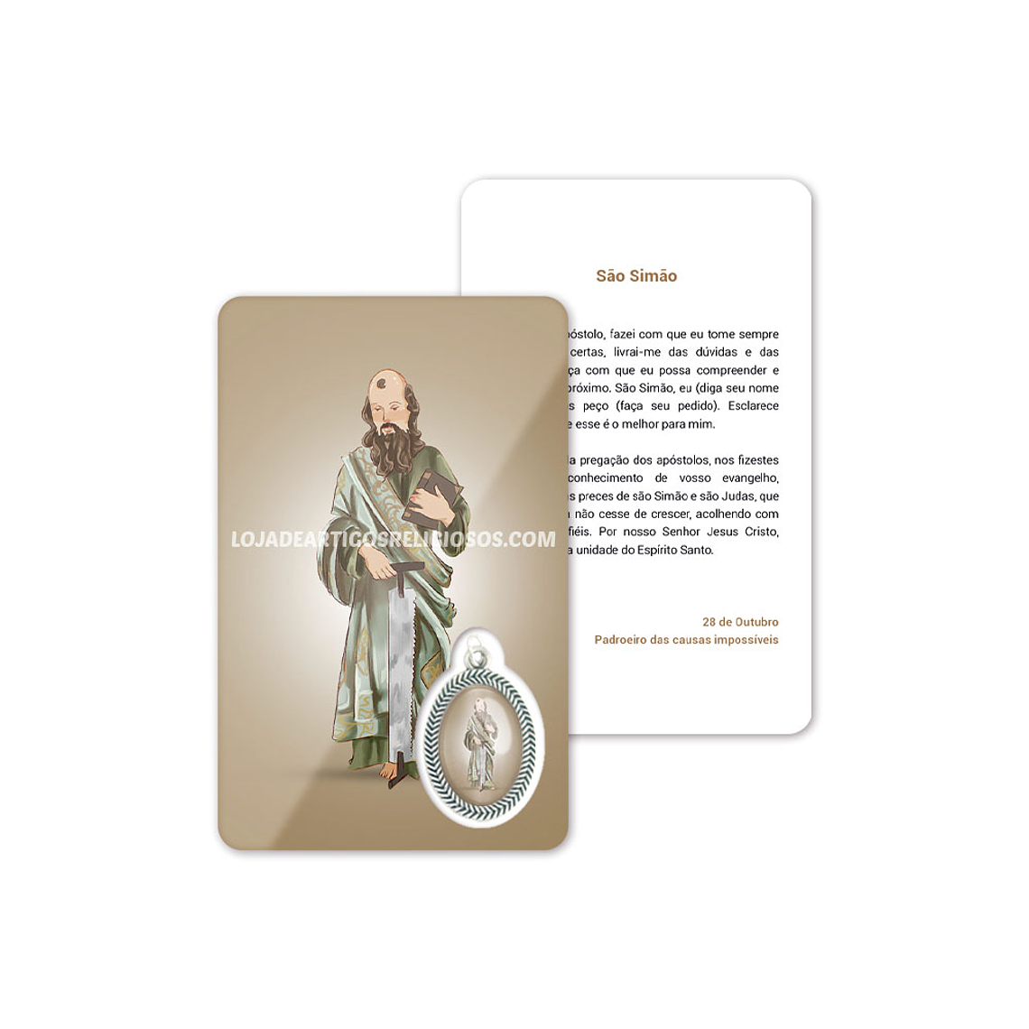 Tarjeta de oración de San Simón 1