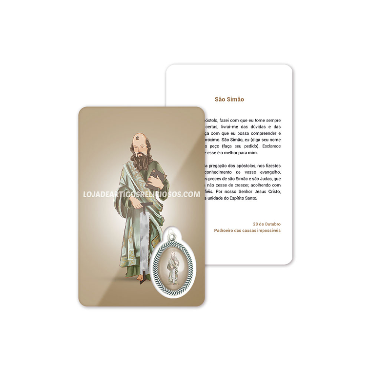 Tarjeta de oración de San Simón 1