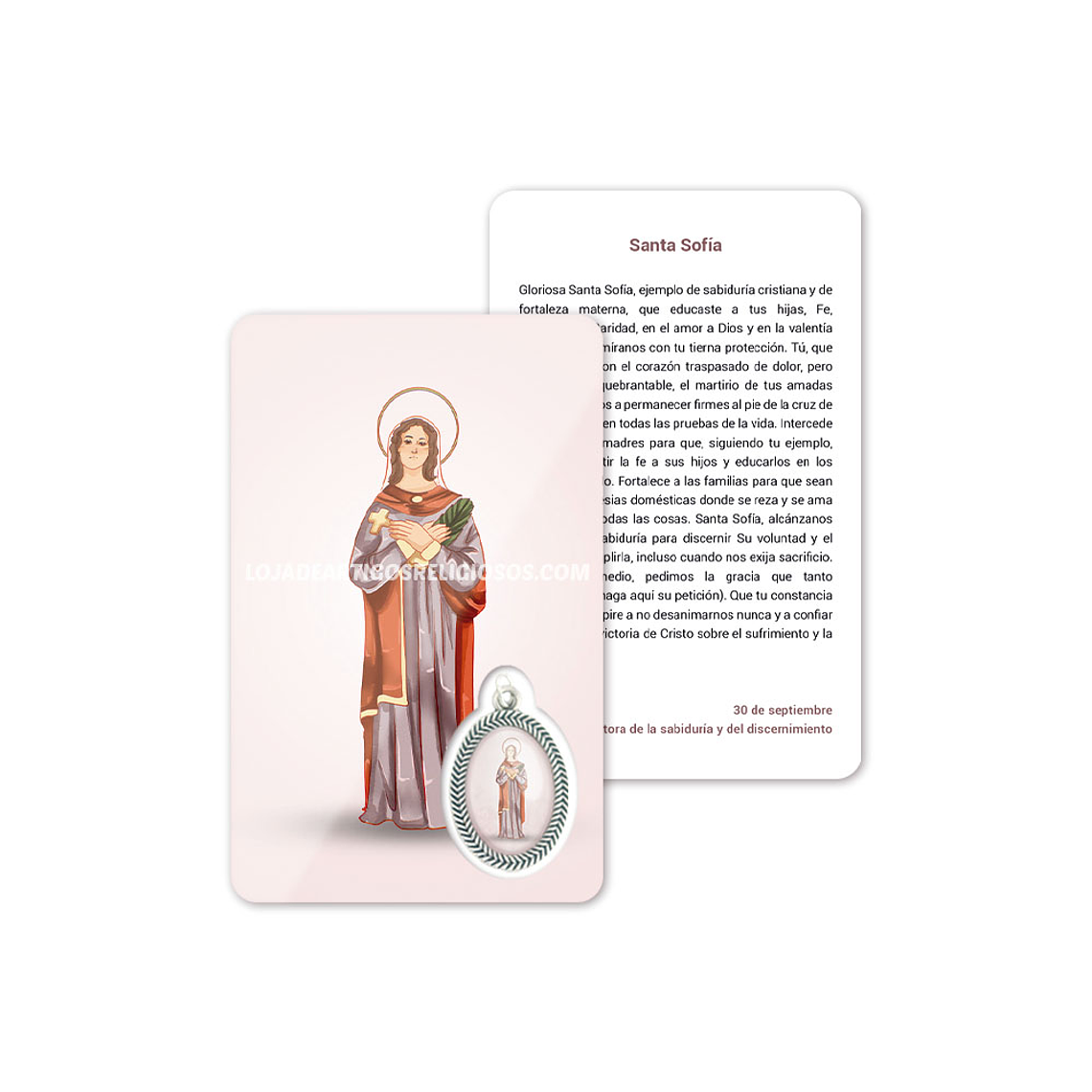 Saint Sophia prayer card 2