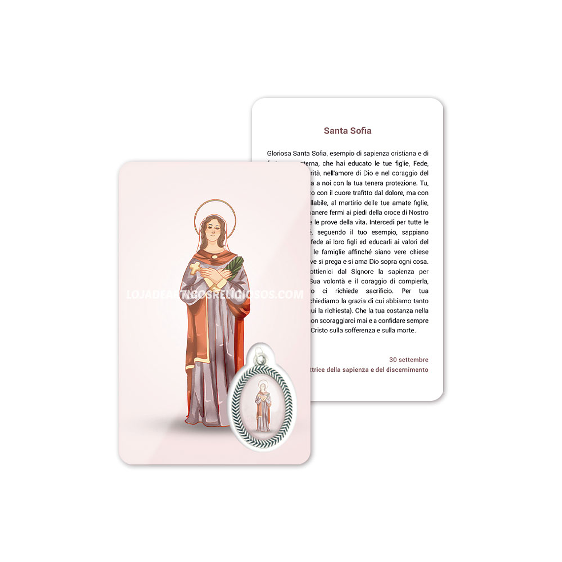 Saint Sophia prayer card 3
