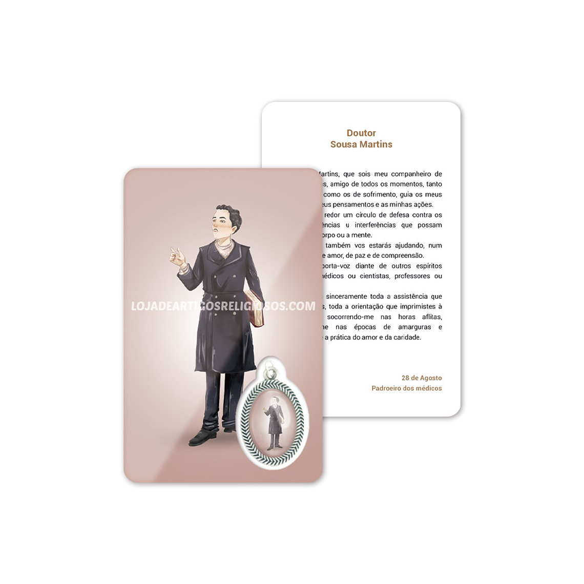 Cartão com oração de Dr. Sousa Martins 1