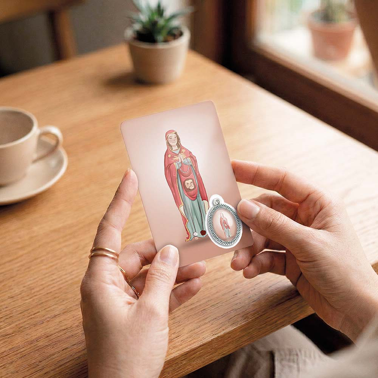 Cartão com oração de Nossa Senhora Protetora dos Aflitos 6