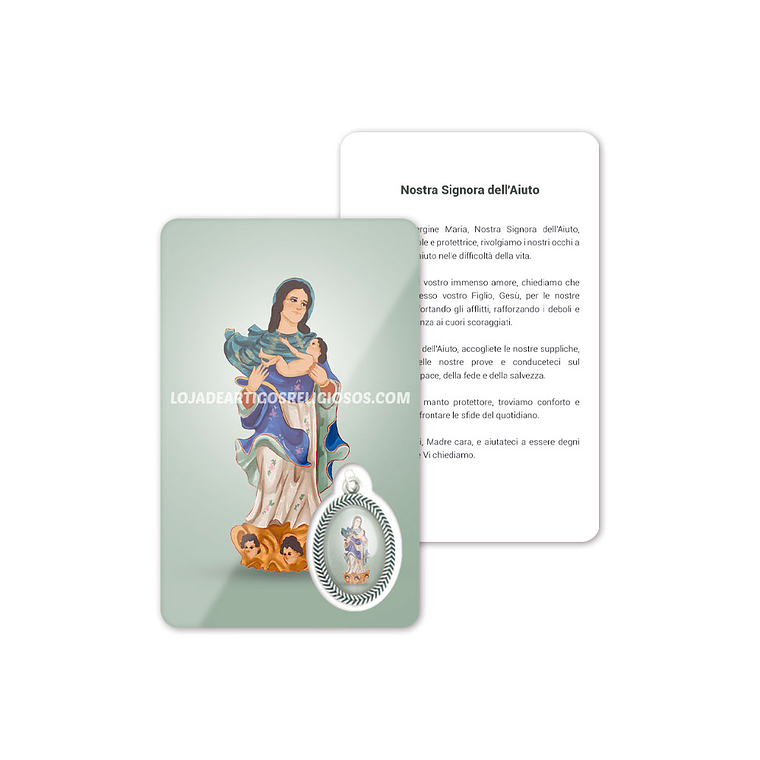 Cartão com oração de Nossa Senhora da Ajuda 3