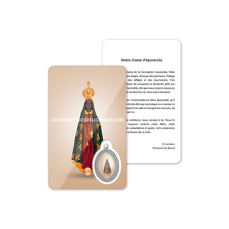 Cartão com oração de Nossa Senhora Aparecida 5