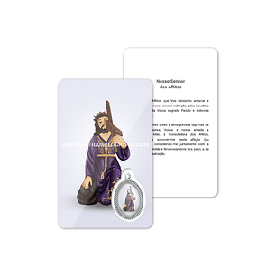 Our Lord of the Aflicted prayer card