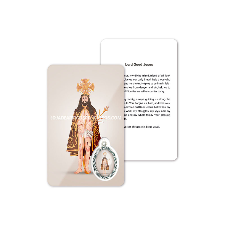 Cartão com oração de Senhor Bom Jesus 4