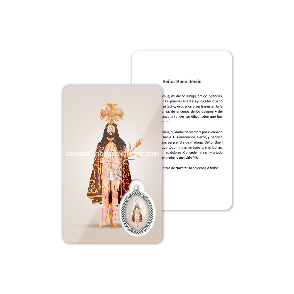 Cartão com oração de Senhor Bom Jesus 2