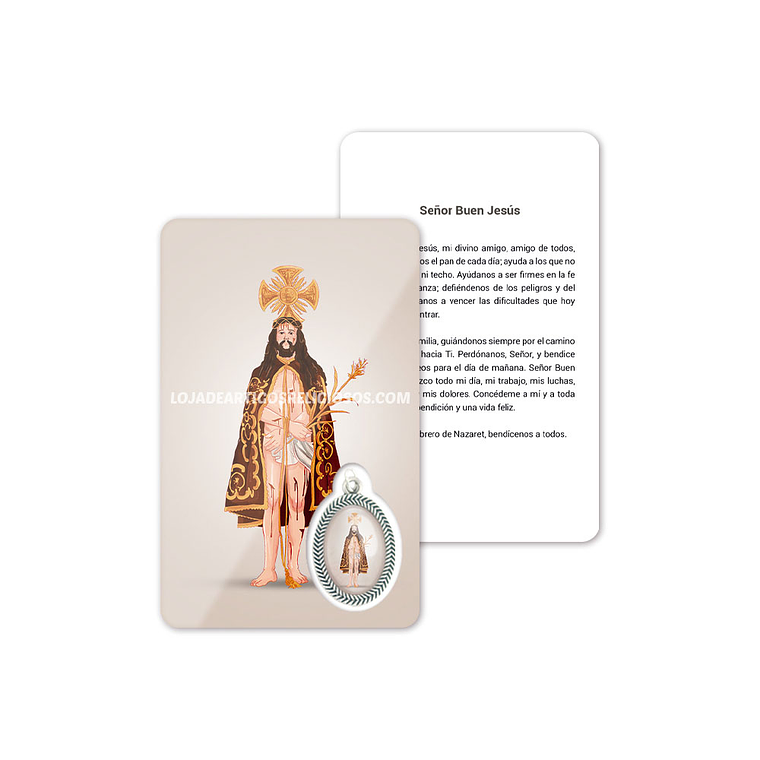 Cartão com oração de Senhor Bom Jesus 2