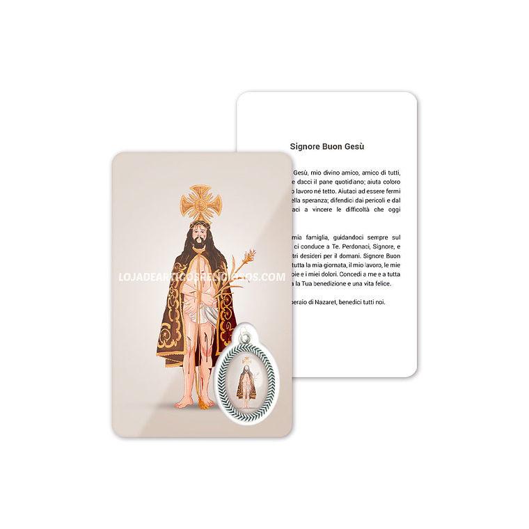 Cartão com oração de Senhor Bom Jesus 3