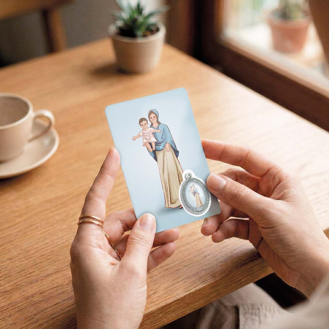 Cartão com oração de Nossa Senhora da Alegria 6