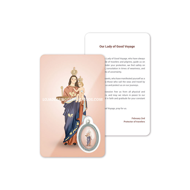 Carte de prière de Notre-Dame du Bon Voyage 4