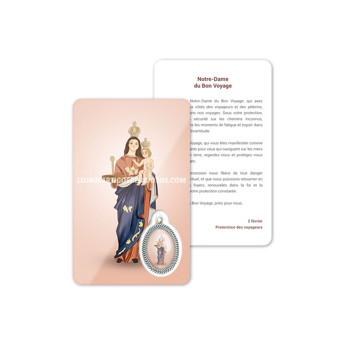Carte de prière de Notre-Dame du Bon Voyage 5