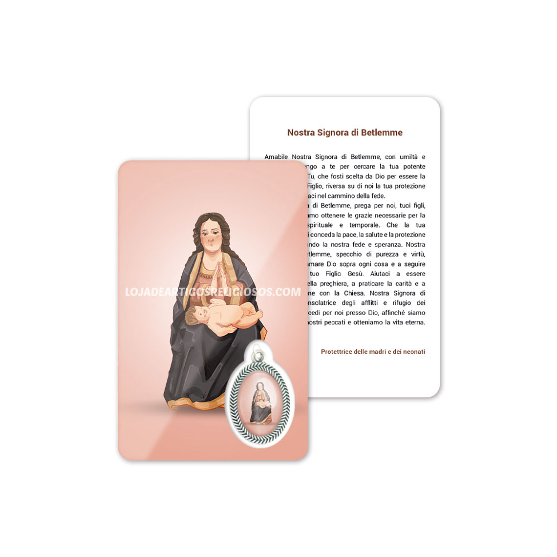 Biglietto con preghiera di Nostra Signora di Betlemme 3